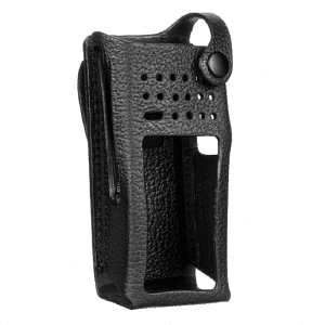 PMLN5838 - Estuche de cuero duro 3" fijo para radio con pantalla
