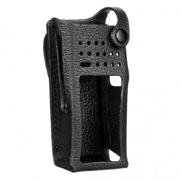 PMLN5838 - Estuche de cuero duro 3" fijo para radio con pantalla