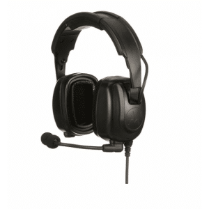 PMLN7464 - Diadema atrás de la cabeza heavy duty, con micrófono de pluma con cancelación de ruido