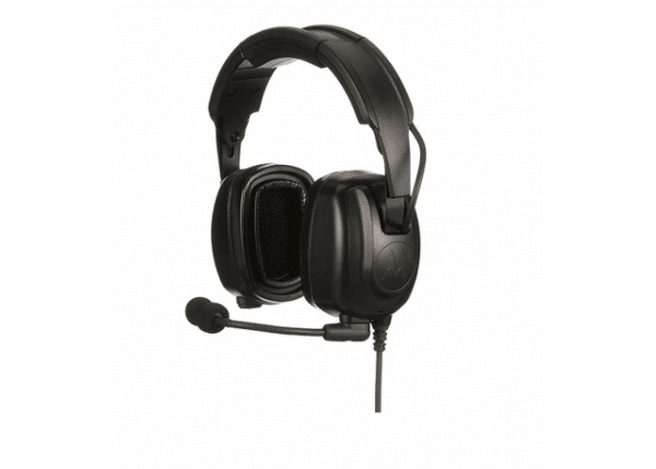 PMLN7464 - Diadema atrás de la cabeza heavy duty, con micrófono de pluma con cancelación de ruido