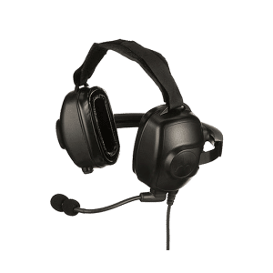 PMLN8085 - Auricular para trabajo pesado con micrófono boom con cancelación de ruido (detrás de la cabeza)