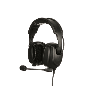 PMLN8086 - Auricular para trabajo pesado con micrófono boom con cancelación de ruido (sobre la cabeza)